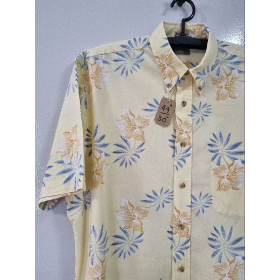 เสื้อเชิ๊ต,เสื้อฮาวาย Hawaii ยี่ห้อ Natural Issue อก 49",ยาว 30" รูปที่ 3