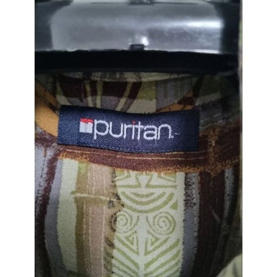 เสื้อเชิ๊ต,เสื้อฮาวาย Hawai, vintage, ยี่ห้อ puritan อก 50",ยาว 30" รูปที่ 8