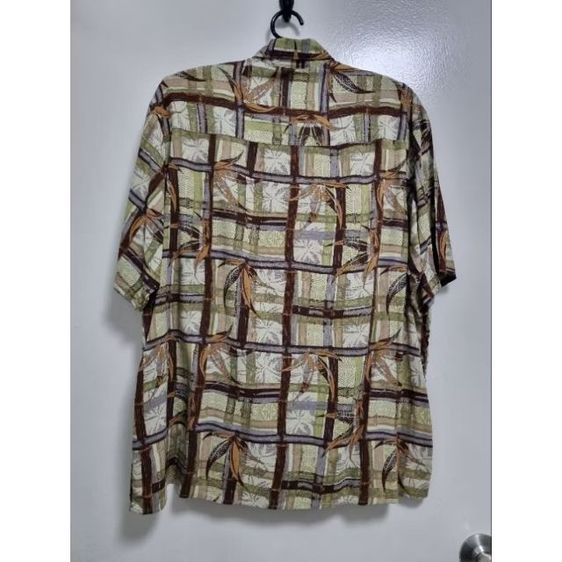 เสื้อเชิ๊ต,เสื้อฮาวาย Hawai, vintage, ยี่ห้อ puritan อก 50",ยาว 30" รูปที่ 6