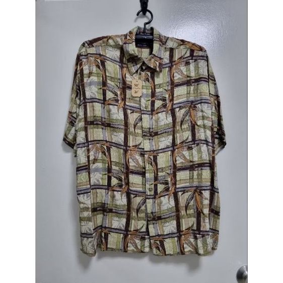 เสื้อเชิ๊ต,เสื้อฮาวาย Hawai, vintage, ยี่ห้อ puritan อก 50",ยาว 30" รูปที่ 2