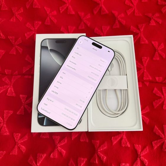 iPhone 16 Pro Max 512g สีขาว สภาพสวยมาก รูปที่ 3