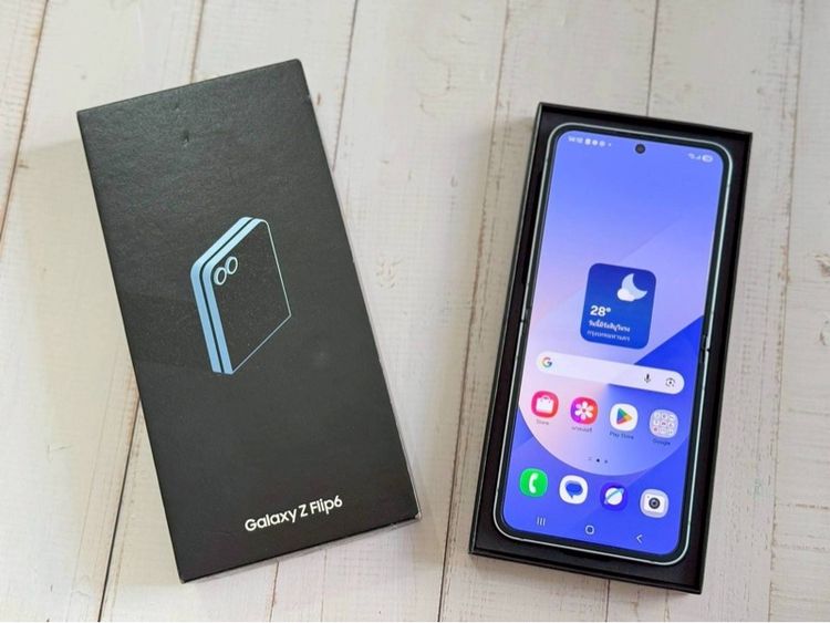 Samsung z flip6 สีฟ้า Ram12  Rom256อุปกรณ์ครบกล่อง รูปที่ 5