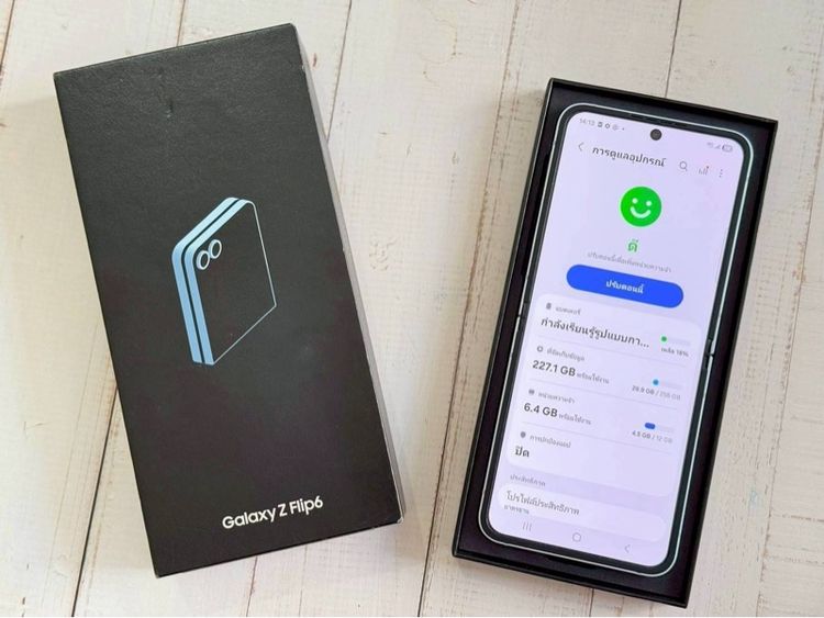 Samsung z flip6 สีฟ้า Ram12  Rom256อุปกรณ์ครบกล่อง รูปที่ 7