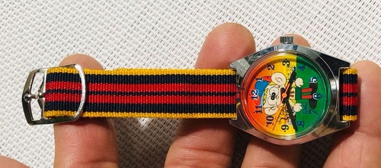 วินเทจ Qแอนด์ Q นาฬิกาการ์ตูน ระบบไขลาน รูปที่ 5