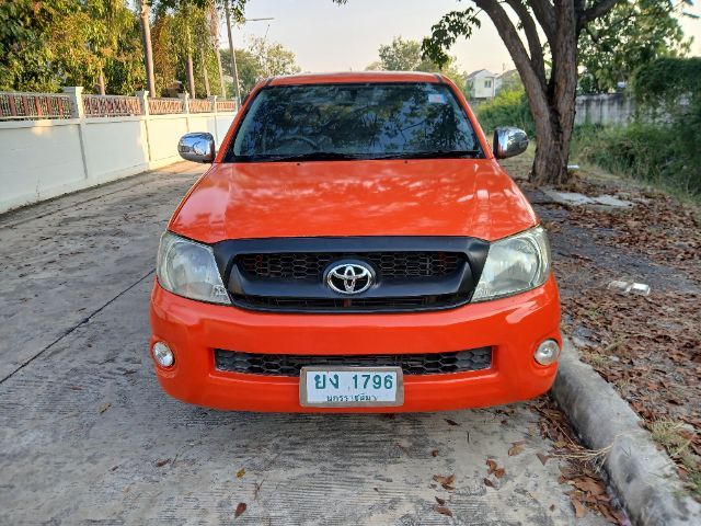 Toyota Hilux Vigo 2009 2.5 J Pickup ดีเซล ไม่ติดแก๊ส เกียร์ธรรมดา ส้ม รูปที่ 2