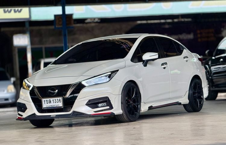 Nissan Almera 2021 1.0L Turbo VL CVT Sedan เบนซิน ไม่ติดแก๊ส เกียร์อัตโนมัติ ขาว รูปที่ 2