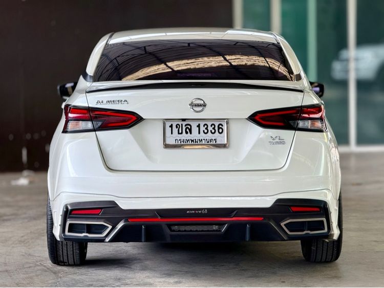Nissan Almera 2021 1.0L Turbo VL CVT Sedan เบนซิน ไม่ติดแก๊ส เกียร์อัตโนมัติ ขาว รูปที่ 4