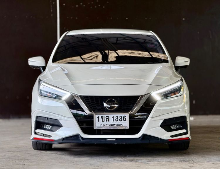 Nissan Almera 2021 1.0L Turbo VL CVT Sedan เบนซิน ไม่ติดแก๊ส เกียร์อัตโนมัติ ขาว รูปที่ 3