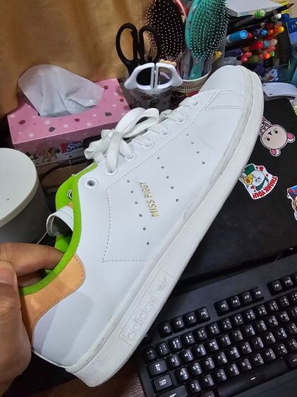 Adidas Stan Smith x Disney Miss Piggy Kermit (รุ่นพิเศษสีหายาก) รูปที่ 8