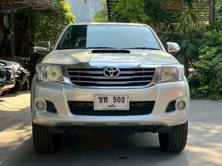 Toyota Hilux Vigo Champ 2012 Double Cab 2.5 E Prerunner Pickup ดีเซล ไม่ติดแก๊ส เกียร์ธรรมดา บรอนซ์เงิน รูปที่ 3