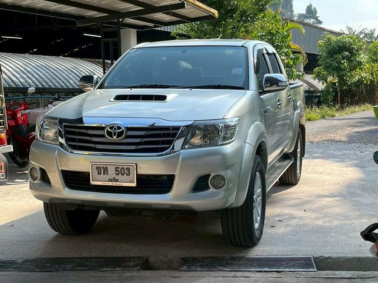 Toyota Hilux Vigo Champ 2012 Double Cab 2.5 E Prerunner Pickup ดีเซล ไม่ติดแก๊ส เกียร์ธรรมดา บรอนซ์เงิน รูปที่ 2