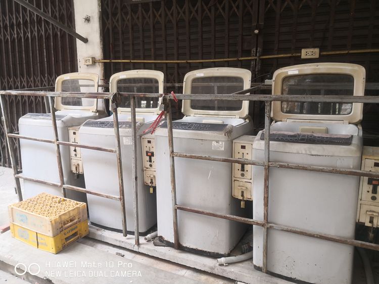 ขายเครื่องซักผ้ามือสองพร้อมกล่องหยอดเหรียญ (ไม่เสีย)​ รูปที่ 2