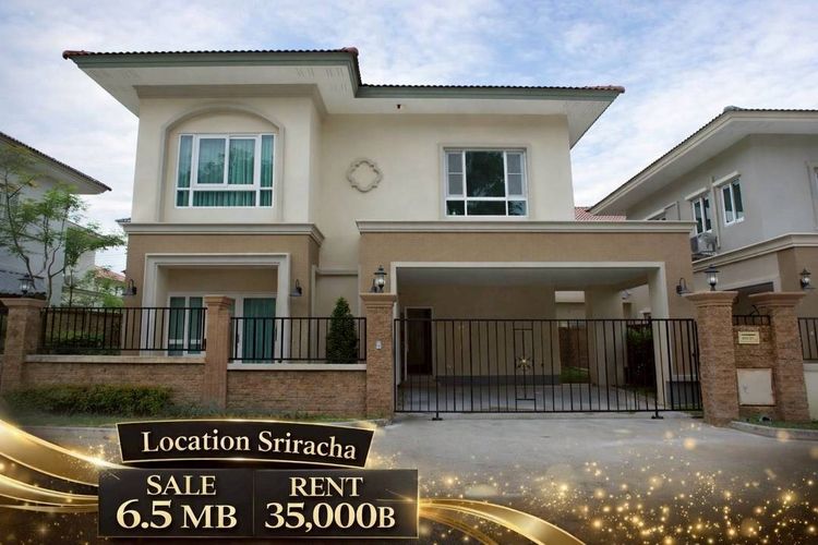 ขายบ้านเดี่ยว2ชั้น3ห้องนอน3ห้องนำ้ใกล้เจปารค์ศรีราชา