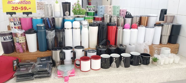 ขายเหมา แก้วเก็บความร้อย ความเย็น พร้อมของแถมอีกเพียบ