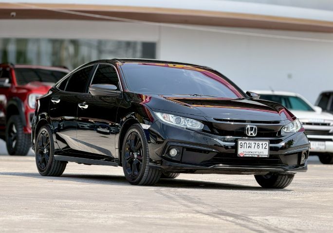 Honda Civic 2019 1.8 EL i-VTEC เบนซิน เกียร์อัตโนมัติ ดำ รูปที่ 2