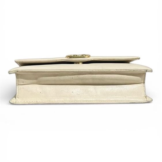 Dior Vintage Beige Leather Bag กระเป๋าสีเบจ กระเป๋าสีครีม รูปที่ 4