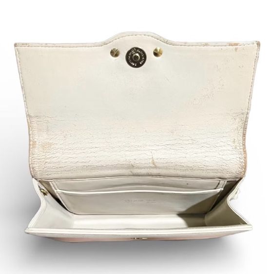 Dior Vintage Beige Leather Bag กระเป๋าสีเบจ กระเป๋าสีครีม รูปที่ 5