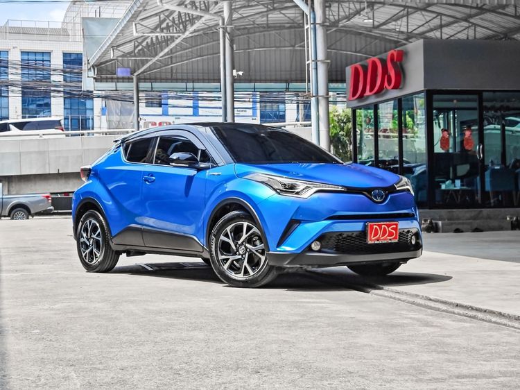 Toyota C-HR 2019 1.8 Hybrid Hi Utility-car เบนซิน เกียร์อัตโนมัติ น้ำเงิน รูปที่ 4