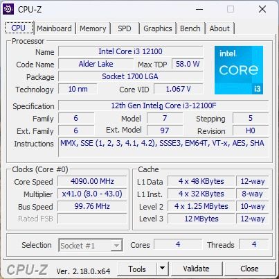ซีพียู intel i3 Gen 12 ความเร็ว 4.3 Ghz รูปที่ 6