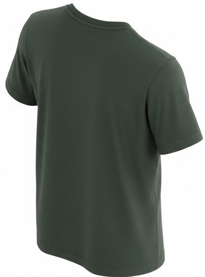 Tommy  Hilfiger  Corp Logo Tee Organic Cotton Slim Fit EST. 1985 รูปที่ 8