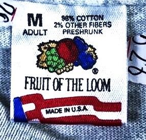 FRUIT OF THE LOOM Heavy Cotton Vintage Graphic Tee Shark Encounter printed Made in USA.  รูปที่ 2