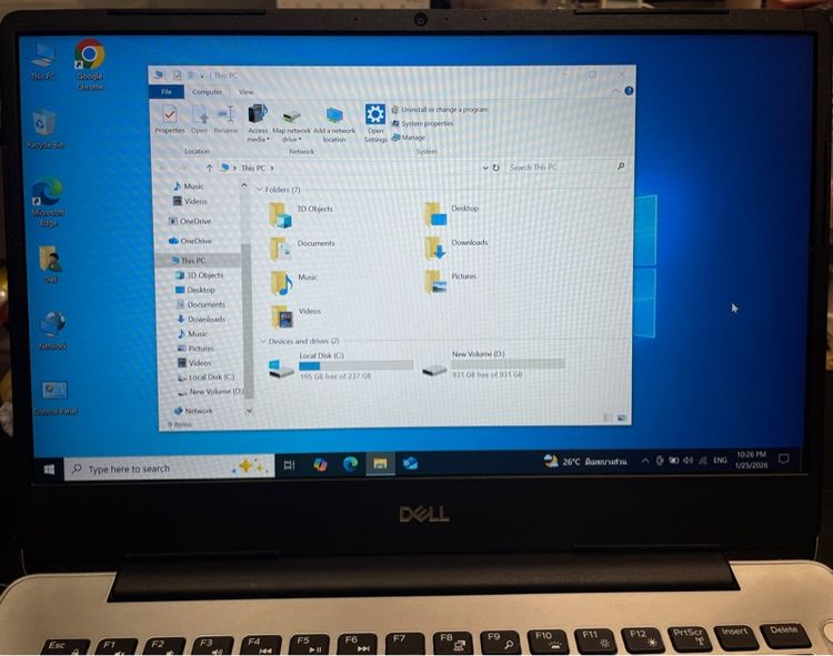 Dell Inspiron 5480 i7 8565U Ram 8 SSD 256GB HDD 1TB GPU 2 GB รูปที่ 3