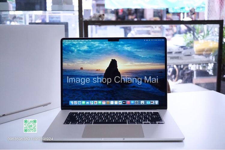 Apple แมค โอเอส อื่นๆ Micro USB MacBook Air 15" M2 ปี 2023 Ram 24GB Ssd 512GB Starlight ครบกล่อง