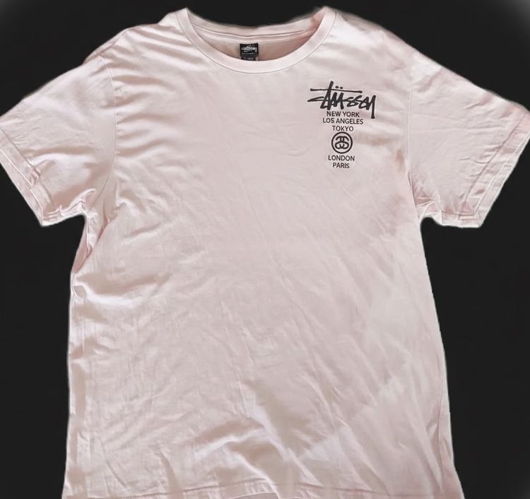 Stussy Classic Gear Surfman Tee Pigment Dyed Natural Rare Item
