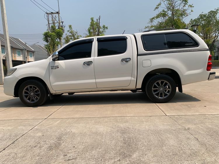 Toyota Hilux Vigo Champ 2014 Double Cab 3.0 G 4WD Pickup ดีเซล ไม่ติดแก๊ส เกียร์อัตโนมัติ ขาว รูปที่ 3
