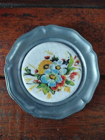 ที่รองแก้วดีบุกวินเทจ รูปที่ 2