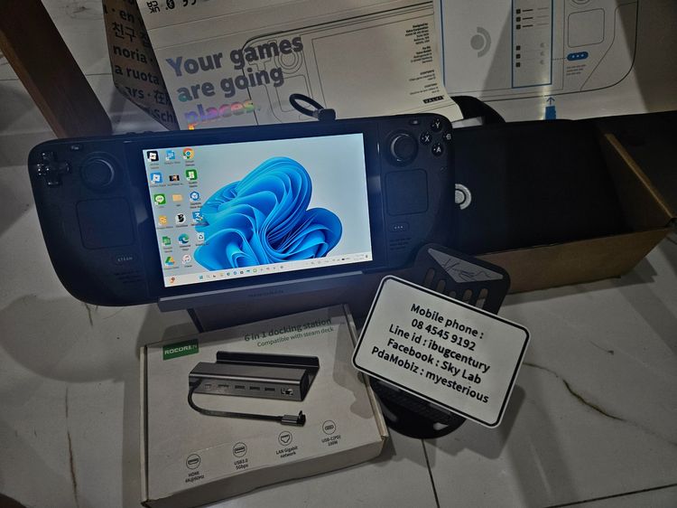 อื่นๆ อื่นๆ เชื่อมต่อไร้สายได้ แลก-ขาย Steam Deck Ram16g SSD 256g สภาพดี ยกกล่อง ลง Windows11 แล้ว เลือกเกมลงได้ ผ่าน Shopee ได้