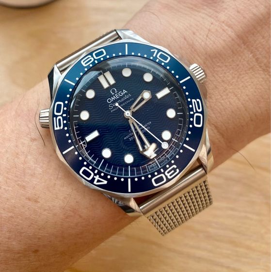 น้ำเงิน WTS OMEGA SEAMASTER JAMEBOND 007 60th (FULL SET)