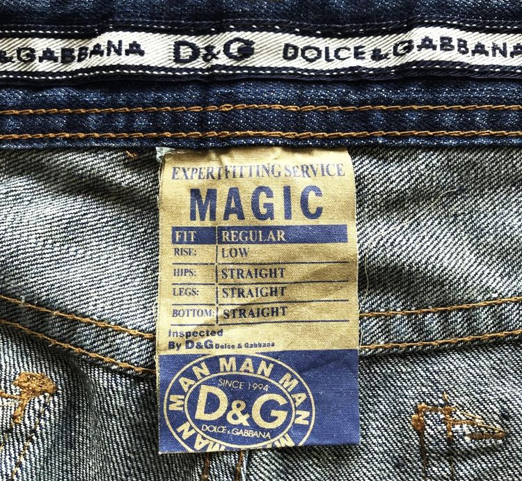 Dolce  Gabbana (DG) Magic metal button branded jeans รูปที่ 4