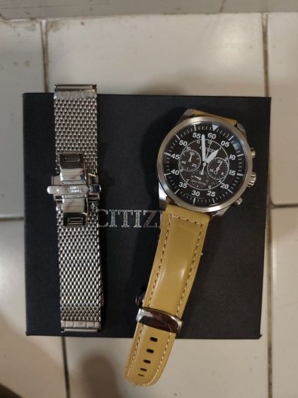 citizen eco drive สภาพดีมาก ใช้งานได้ปกติ ใช้พลังงานแสงอาทิตย์ อุปกรณ์ใบเสร็จครบ รูปที่ 2