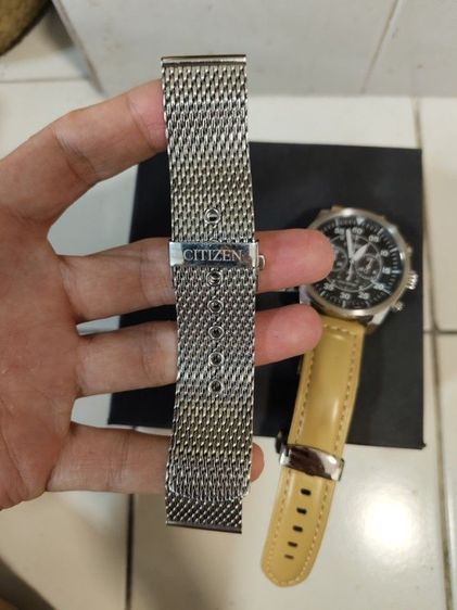 citizen eco drive สภาพดีมาก ใช้งานได้ปกติ ใช้พลังงานแสงอาทิตย์ อุปกรณ์ใบเสร็จครบ รูปที่ 4