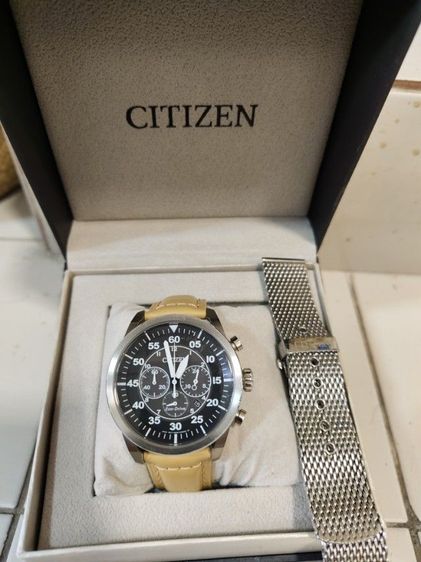 citizen eco drive สภาพดีมาก ใช้งานได้ปกติ ใช้พลังงานแสงอาทิตย์ อุปกรณ์ใบเสร็จครบ รูปที่ 8