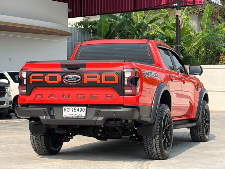 Ford Ranger 2025 Raptor 2.0 Bi-Turbo 4WD Pickup ดีเซล ไม่ติดแก๊ส เกียร์อัตโนมัติ ส้ม รูปที่ 4