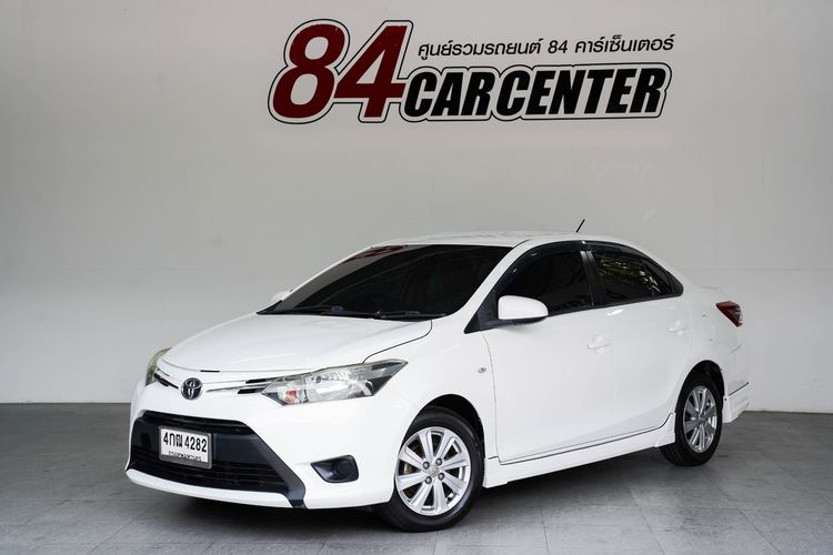 Toyota Vios 2014 1.5 E Sedan เบนซิน ไม่ติดแก๊ส เกียร์อัตโนมัติ ขาว รูปที่ 2