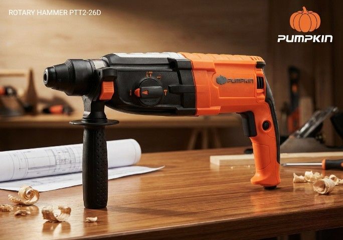 สว่าน PUMPKIN ROTARY HAMMER PTT2-26D 42211 ใหม่ ไม่ผ่านการใช้งาน