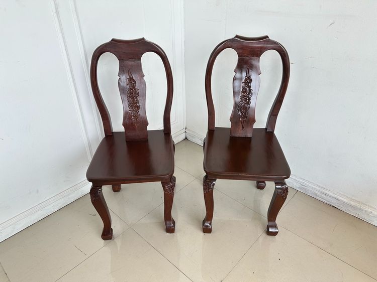 ชุดโต๊ะทานอาหารไม้จริง 8 ที่นั่ง ท็อปทรงกลม โครงกลึงกลม รูปที่ 15