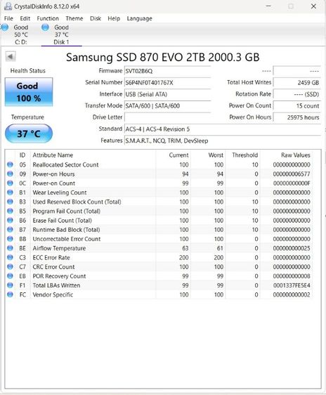 Samsung SSD 870 EVO 2TB รูปที่ 4