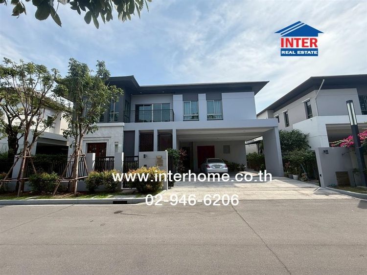 บ้านเดี่ยว 2 ชั้น 82 ตร.ว. หมู่บ้านแกรนด์บางกอกบูเลอวาร์ด ใกล้MRTสายสีเหลือง ซอยศรีนครินทร์38 ถนนศรีนครินทร์ เขตประเวศ กรุงเทพมหานคร