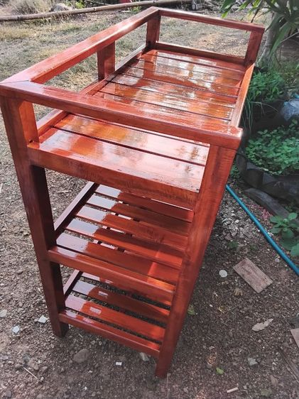 ชั้นวางของไม้แท้ รูปที่ 3