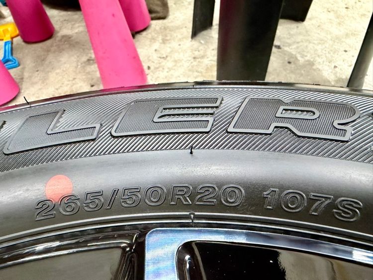 ล้อแม็ก ISUZU MU-X RS ขอบ 20” ถอดป้ายแดง ยาง BRIDGESTONE 265-50R20 ปลายปี 25 ตุ่มหน้ายางยังอยู่ครบ รูปที่ 10