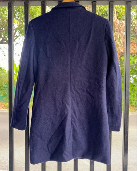 โค้ทยาวทรงคลาสสิก สีกรมเข้ม (Navy Long Coat) Size M รูปที่ 2