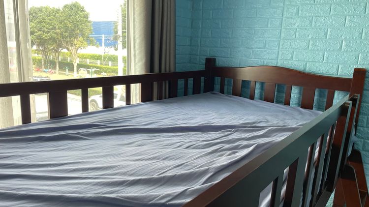 เตียง 2 ชั้น ไม้มะค่าแดง พร้อมที่นอน รูปที่ 3