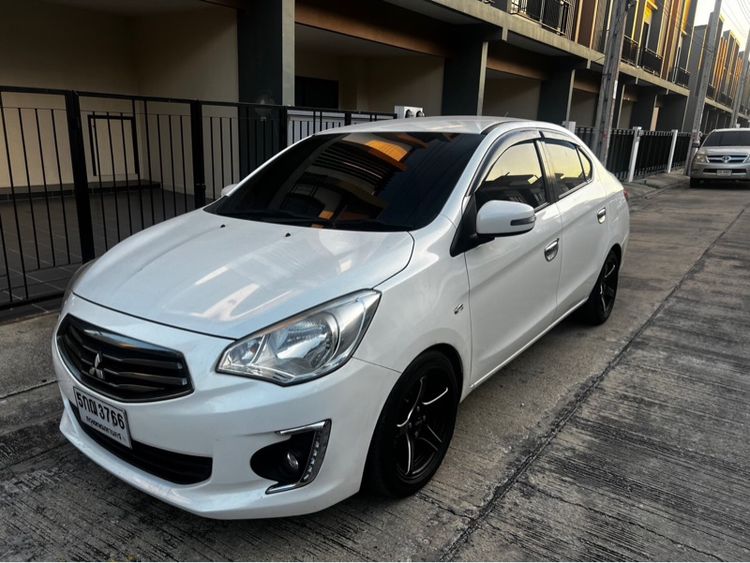 Mitsubishi Attrage 2015 1.2 GLS LTD Sedan เบนซิน ไม่ติดแก๊ส เกียร์อัตโนมัติ ขาว รูปที่ 2