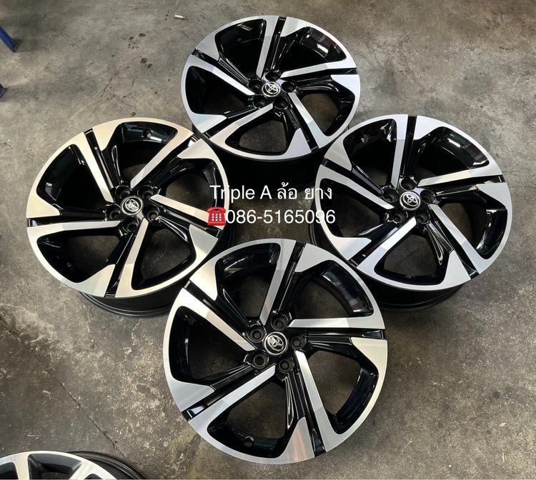 ✨ล้อแม็ก 5รู100✨Toyota Yaris Cross ขอบ 18 ดำหน้าเงา💖สภาพสวย💖 รูปที่ 6