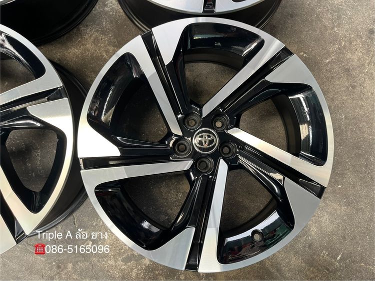 ✨ล้อแม็ก 5รู100✨Toyota Yaris Cross ขอบ 18 ดำหน้าเงา💖สภาพสวย💖 รูปที่ 3