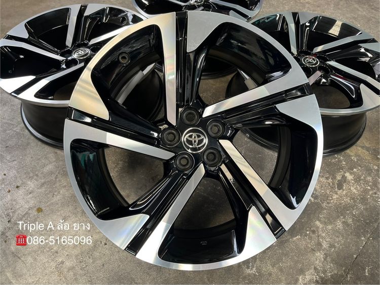 ✨ล้อแม็ก 5รู100✨Toyota Yaris Cross ขอบ 18 ดำหน้าเงา💖สภาพสวย💖 รูปที่ 2